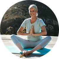 Woman doing yoga